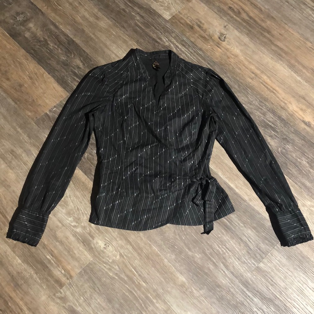 Women’s TXT Wrap Long Sleeve Top Sz M